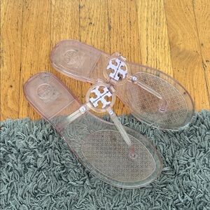 Tory Burch Mini Miller Jelly Thong Sandals Lilac Size 8